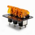 Orange Led Indicator 12v Carbon Fiber Surface Panel Car Toggle Switch