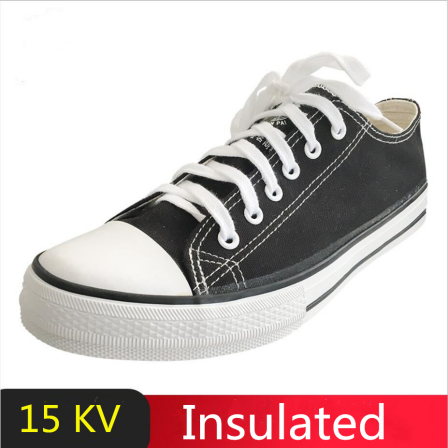 Rubber Outsole Canvas Fabric Low Cut Electrical Insulated Shoes