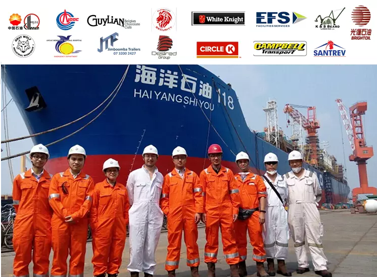 High Performance Royal Blue 100% Cotton Offshore Seaman Marine FRC Flame Retardant Anti Static Water Repellent Coverall