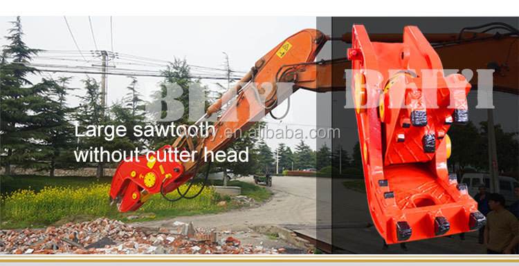 Wuxi beiyi excavator hydraulic clamps concrete crusher