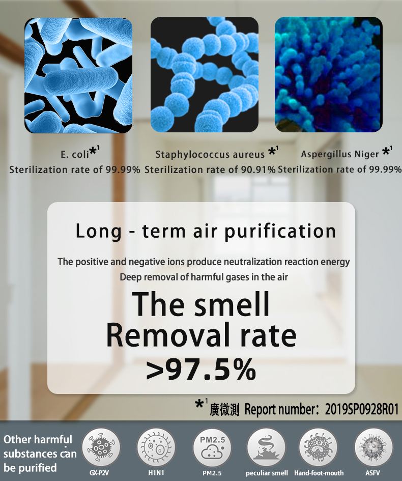 CE Certificate Bus Air Purification Taxi Disinfection Ionization Air Purifier