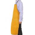 Yellow Cow Split Fire Resistant Barbeque Industrial Safety Clothing leather Welding Apron