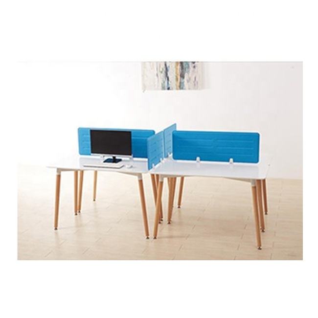 Eco-friendly Pet Acoustic Embossed Desk Mounted Office Screens