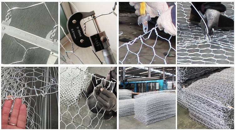 Galvanized welded gabion cages Low carbon steel welded gabions basket 4mmm welded mesh wire cages