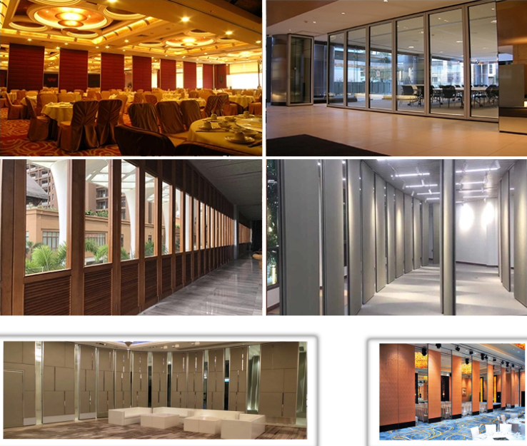 Operable Soundproof Wall mdf office partition Conference Room acoustic partition