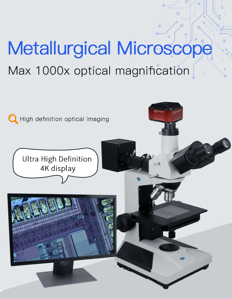 EOC 4K camera measurement take photo take video metallurgical usb digital microscope