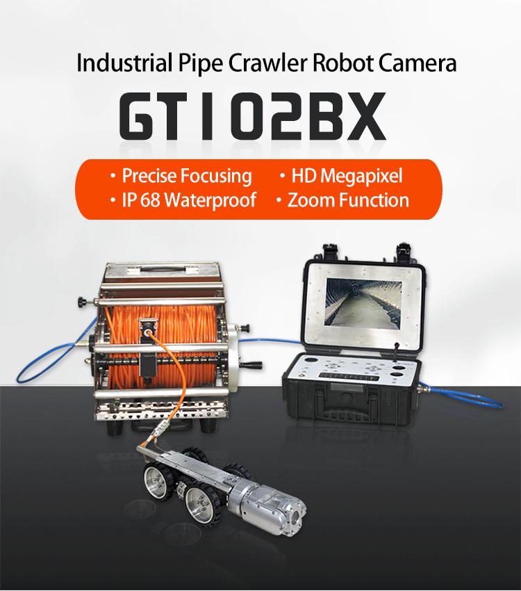 CCTV Mainline Sewer Drain Zoom Function Pipe Crawler Robot Video Inspection Camera System with WIFI  for 150mm To 2000mm