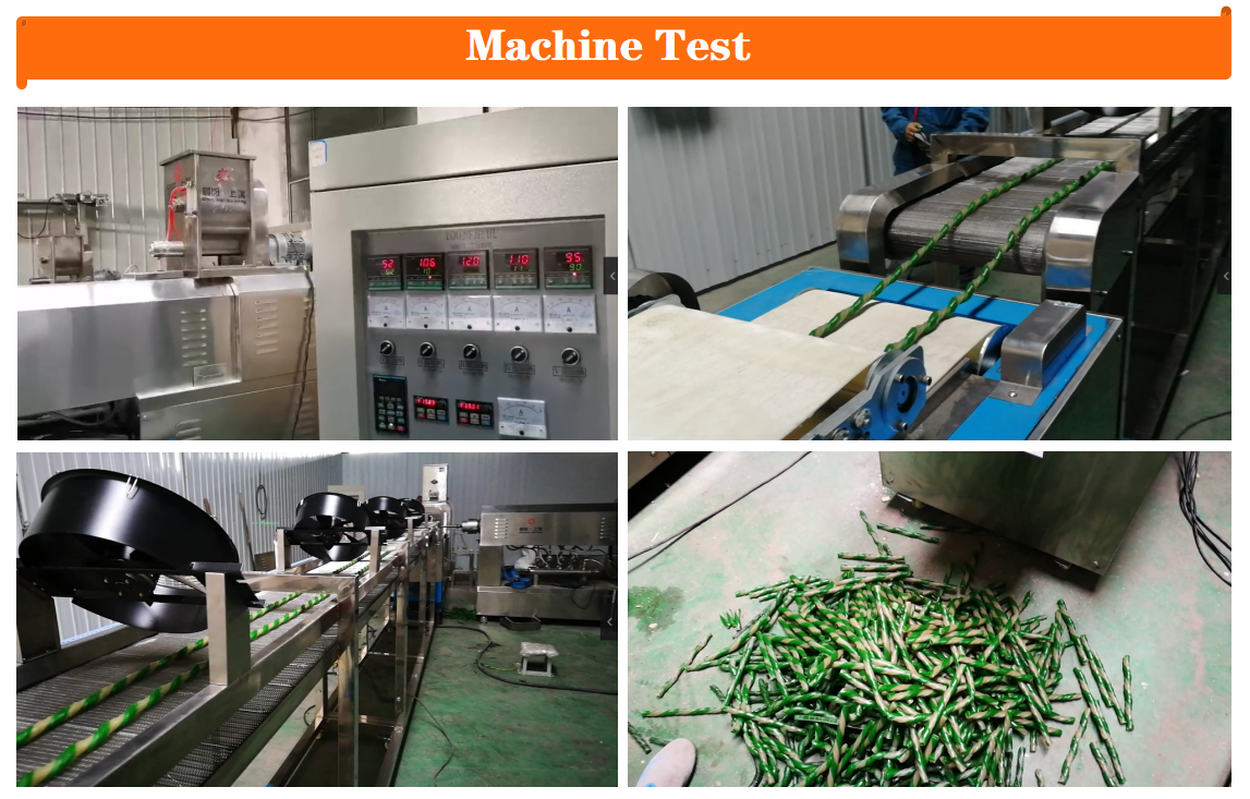 Pet chewing making machine dog treats machinery chew dog treats making machine