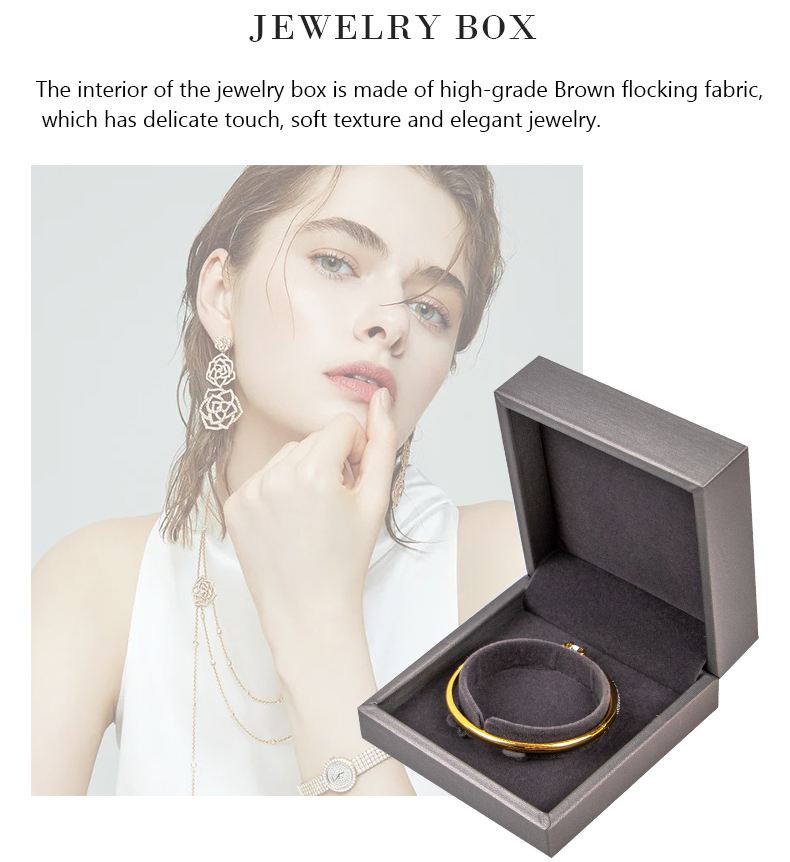Hot Sell Black Ring Bracelet With Bag Custom Logo Printinges Jewelry Box