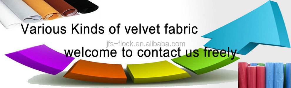 Factory Sell  Viscose Velvet Jewelry Box Flocking Fabric / Velvet Supplier