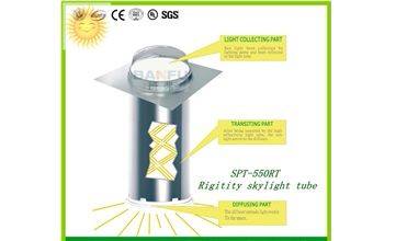 Energy Saving Power Saving  Solar Tube Skylight,  corrugated roof solar tube skylights