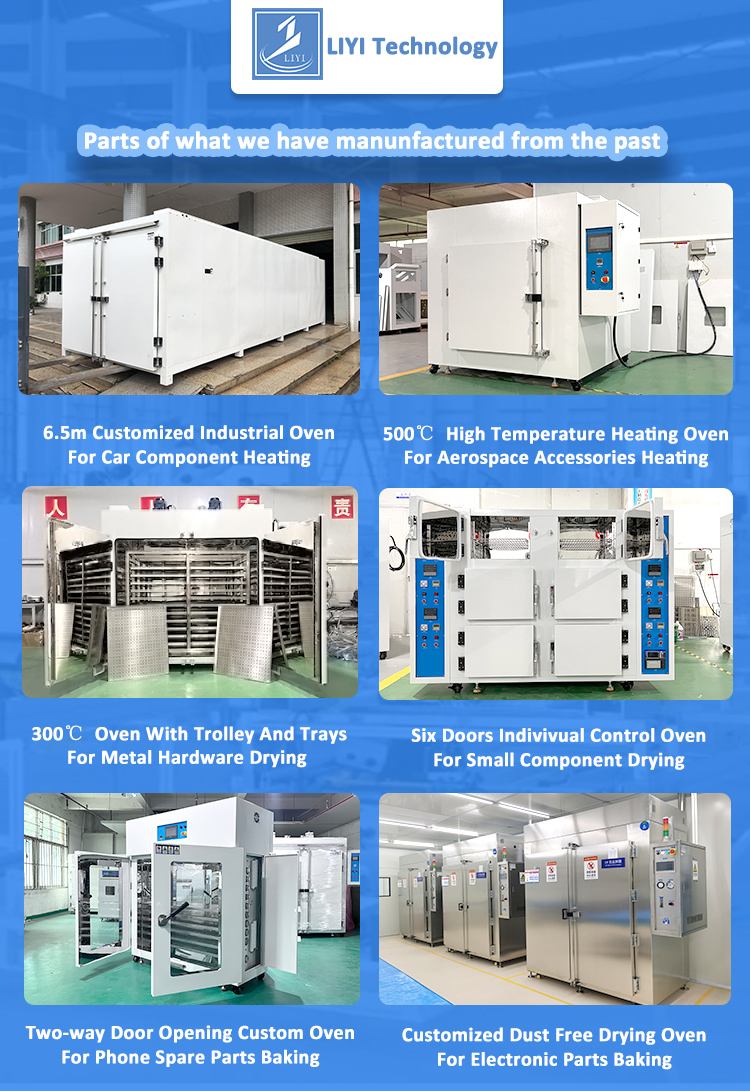 LIYI 200C 300C 400C 500C Degree Large Two Door Forced Hot Air Circulation Drying Industrial Oven Price