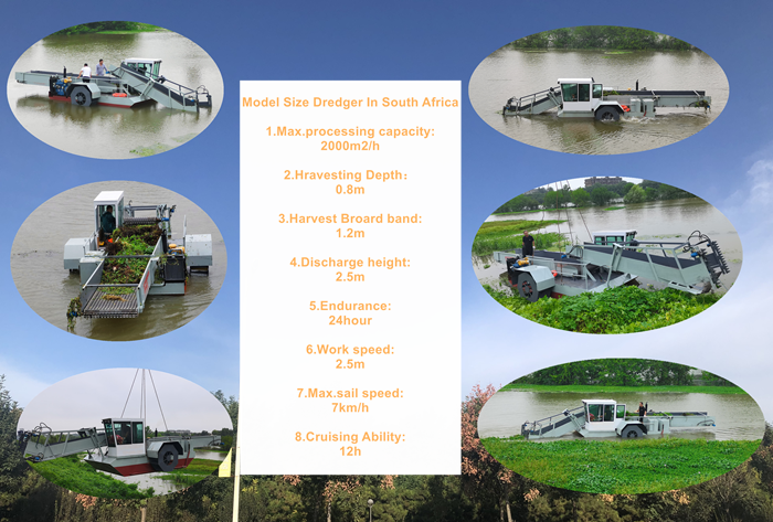 Automatic Aquatic Plant Harvester Hyacinth Cutting Machine Floating Rubbish Collecting Boat