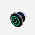 bi-color black led push button switch with RING led for home device fans