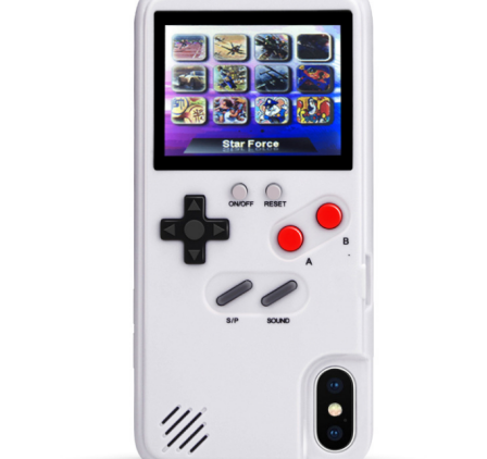 Full Color Display 36 Classic Game Color LCD screen Console Game boy Phone case For iPhone 6 7 8 Plus X XS MAX XR SAMSUNG