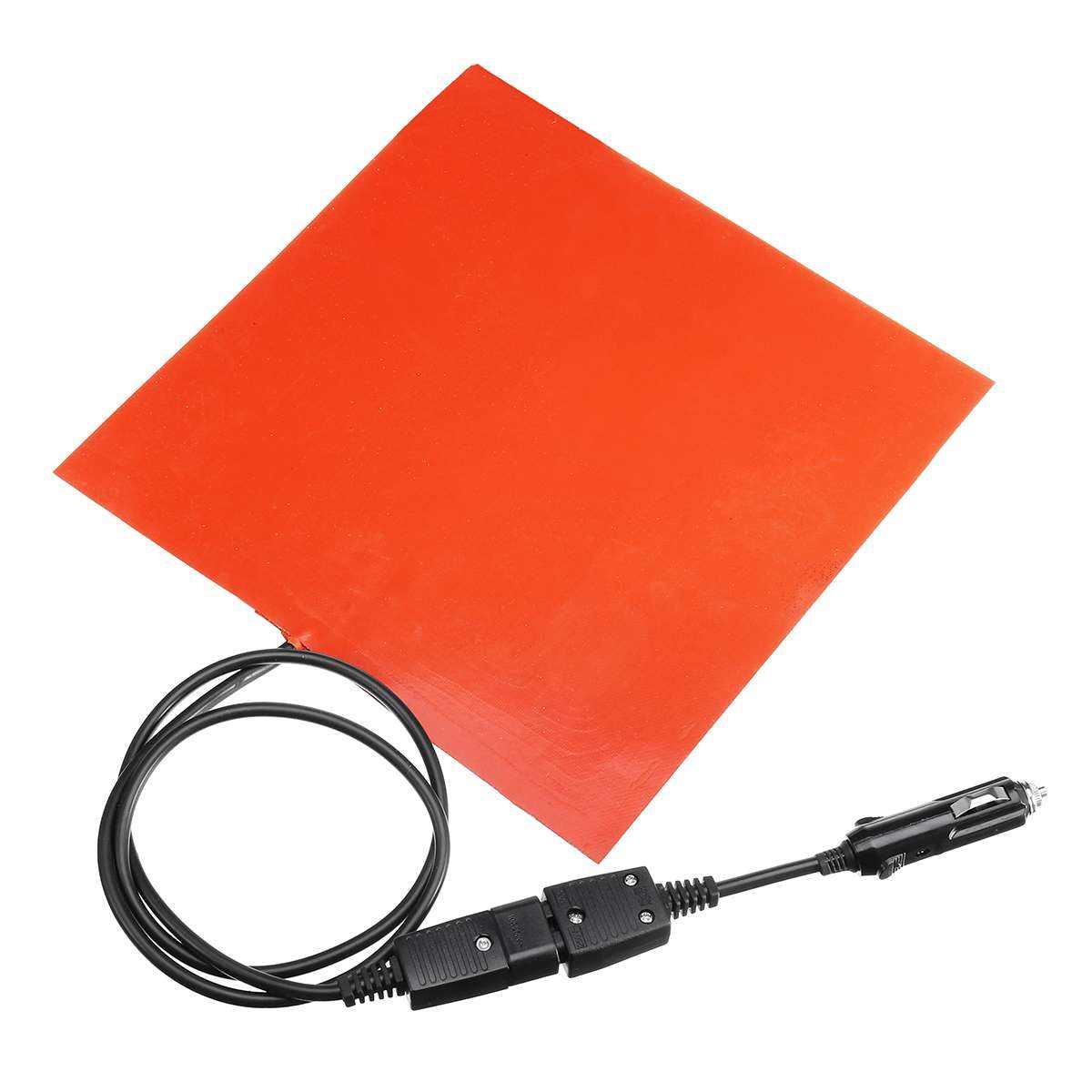 12V 100W 150W 200W Electric Pizza Hot Food Delivery Bag rubber Heating Element Silicone Heater Pad with 75 celsius Thermostat