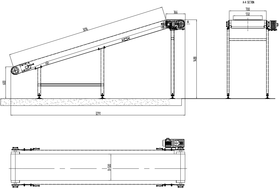 50kg bags truck conveyor loading machine with good price