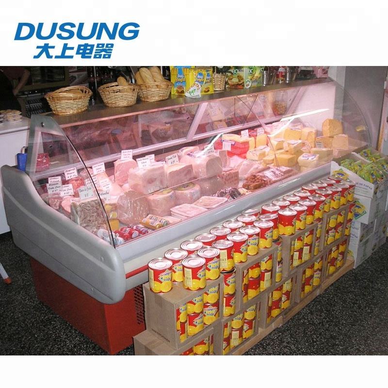 Deli and meat supermarket refrigerator freezer showcase for sale
