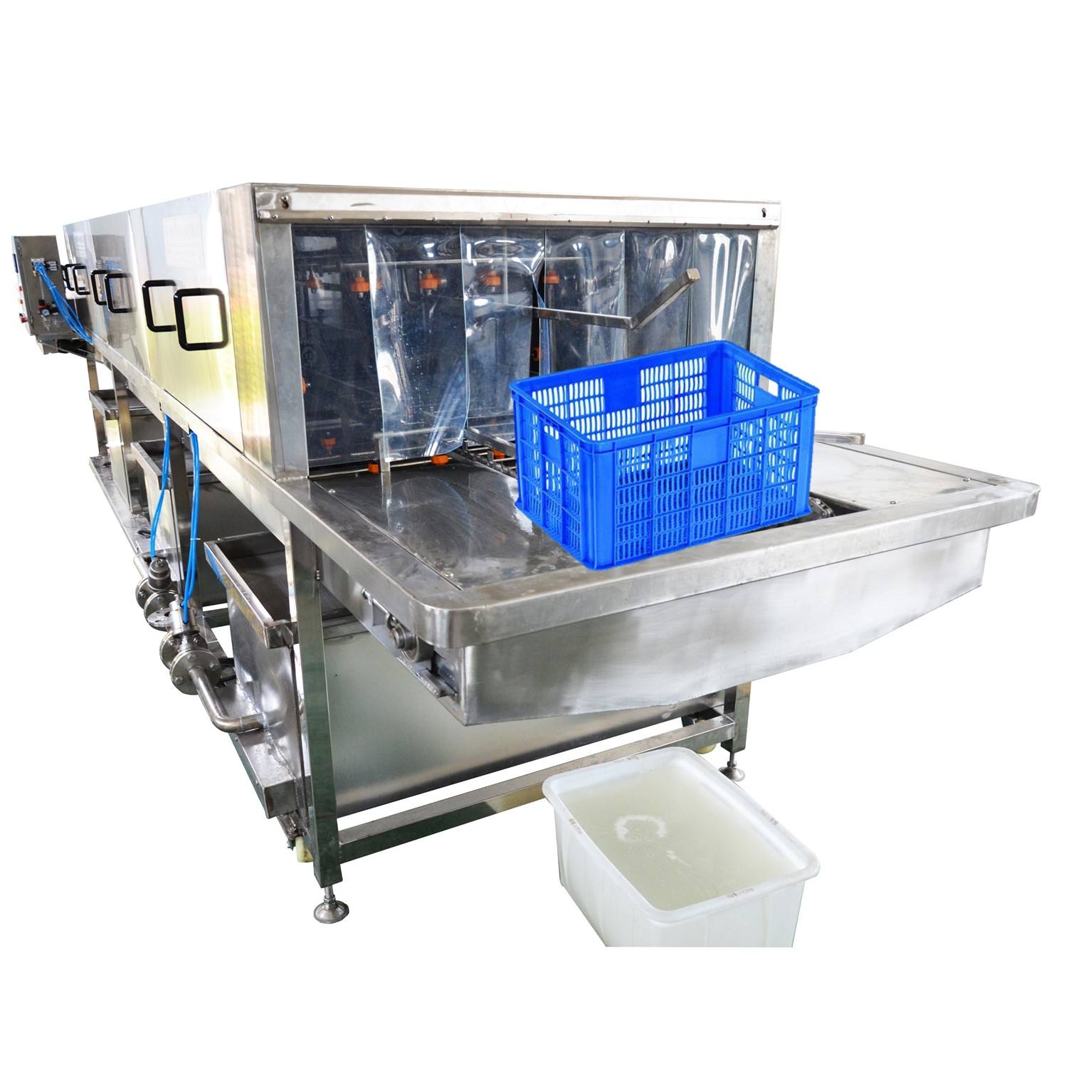 Plastic bins washing machine/ Bin cleaning equipment