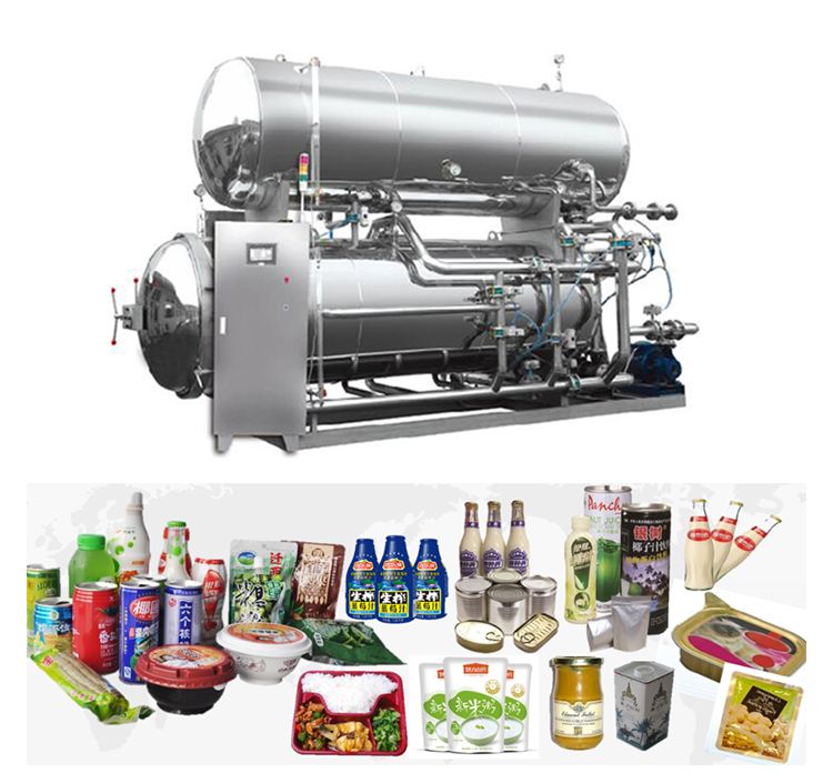 Canned Fish And Meat Water Spray Retort Pouch Fish Canning Equipment Machine Canned Sardine Canned Food Production Line