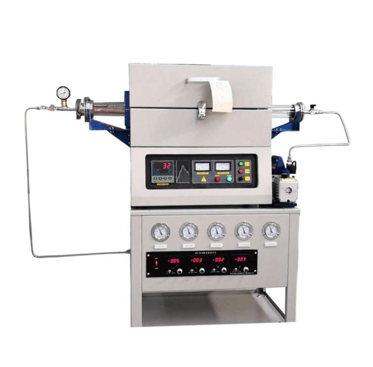 1200.C Laboratory Atmosphere Vacuum CVD Tubular Furnace With 3-Channels Mixing Gas Mass Flow Controller