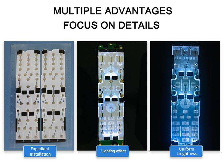 Guanghongda Bottom Price & Good Quality Exported Light Guide Film Dome Array For Remote Control