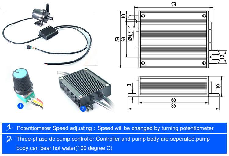 Computer circulating pump and PC pump cooling water pump