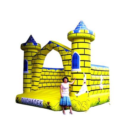 Amusement park outdoor air inflated jumping castle bouncer with blower for kids