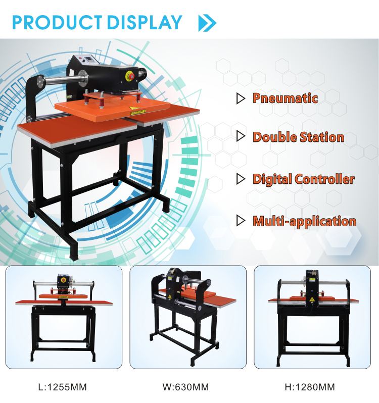 cheap 40*60cm t shirt auto heat press transfer printing machine