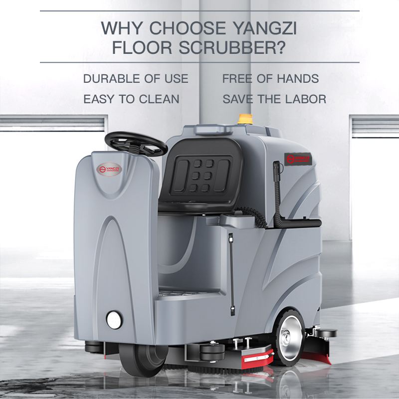 Yangzi X8 Commercial Electirc Ride On Floor Scrubber Best Cleaning Machine For Tile Floors And Grout