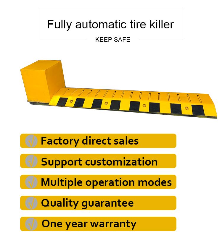 traffic equipment automatic tyre killer traffic spikes road blocker barrier tire killer with spike strip