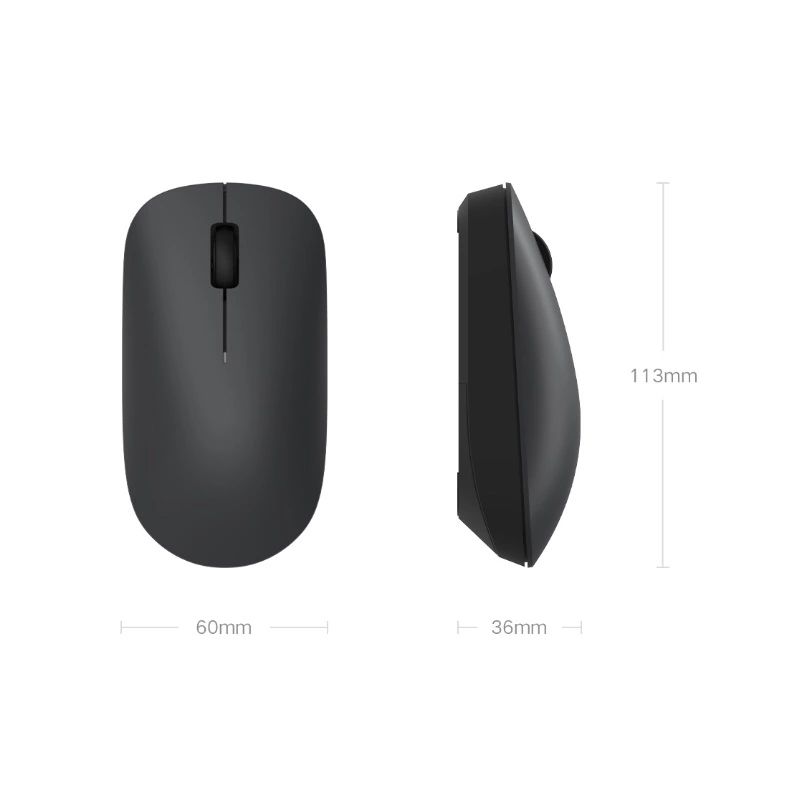Xiaomi Wireless Mouse Lite 1000DPI 2.4GHz Ergonomic Optical Portable Mouse USB Receiver Office Game Mice For PC Lap