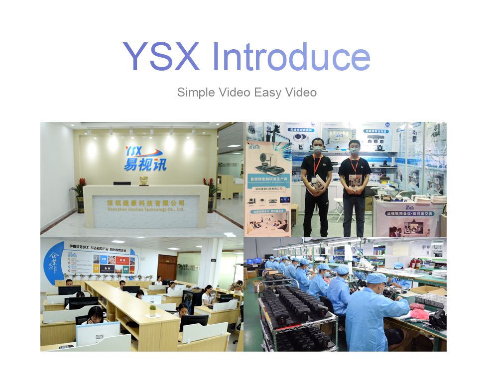 YSX-C10 Hot sale 4K PTZ gira 330 graus para a esquerda e para a direita da camera de videoconferencia em rede grande angular
