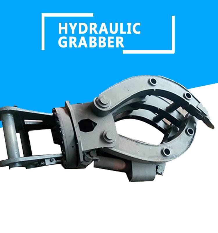 Hydraulic excavator grab  discount price 360 rotating mechanical stone grab  for excavator with construction work