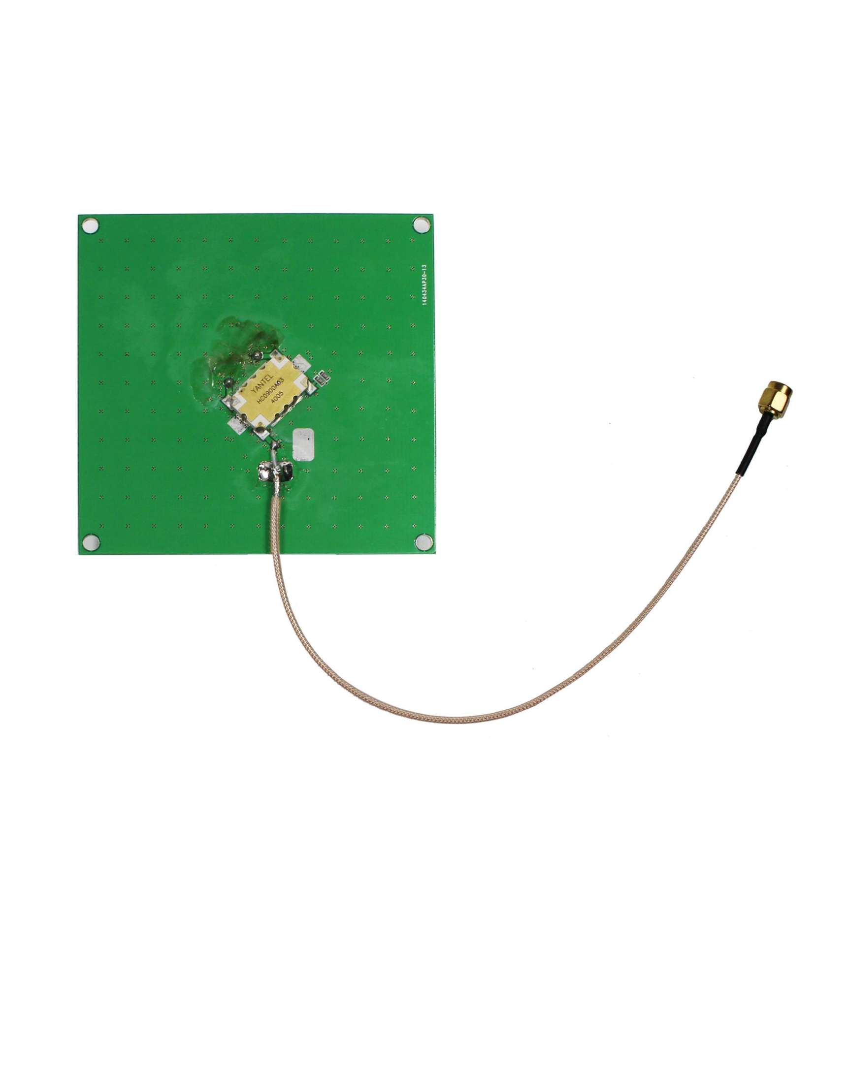 Dual Feeder 4 dBi Antenna Gain UHF RFID Ceramic Antenna with SMA Connector