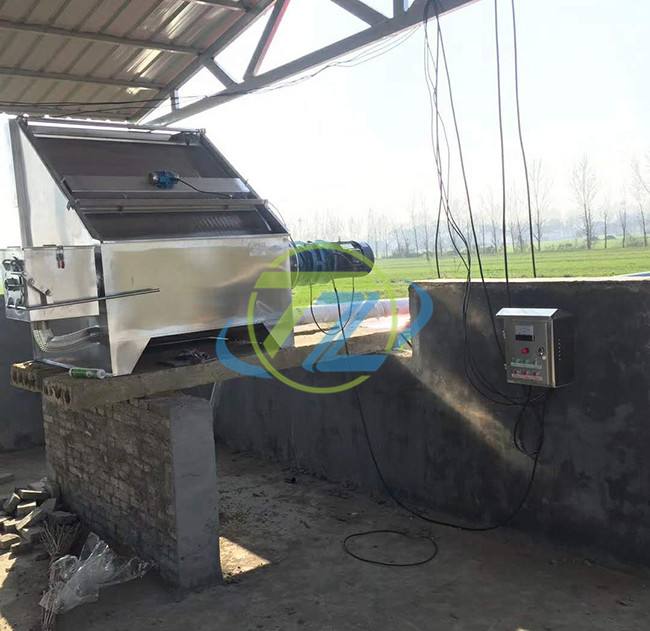 Factory price cow manure dewatering machine/pig manure solid liquid separator/chicken manure screw press dehydrator
