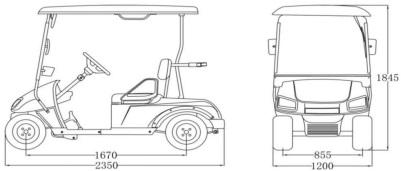 electric mini golf cart 2 seats open top sightseeing bus hotel resort passenger shuttle bus CE certification