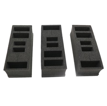 Custom Packaging Cushion Material Die Cut Black White EVA Foam Molded Sponge Inserts for Tool Jewelry Gift Case