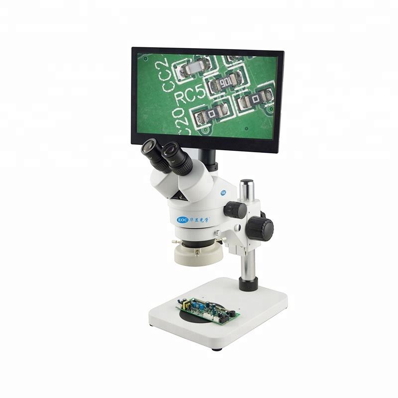 EOC 16 MP HDMI-compatible Camera Electronic Repair Pcb Smt Video Digital Microscope Monocular Price with 13 Inch Monitor