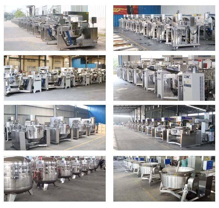 Hot sale industrial gas jacketed kettle cooking mixing pot cooking mixer machine with CE certificate