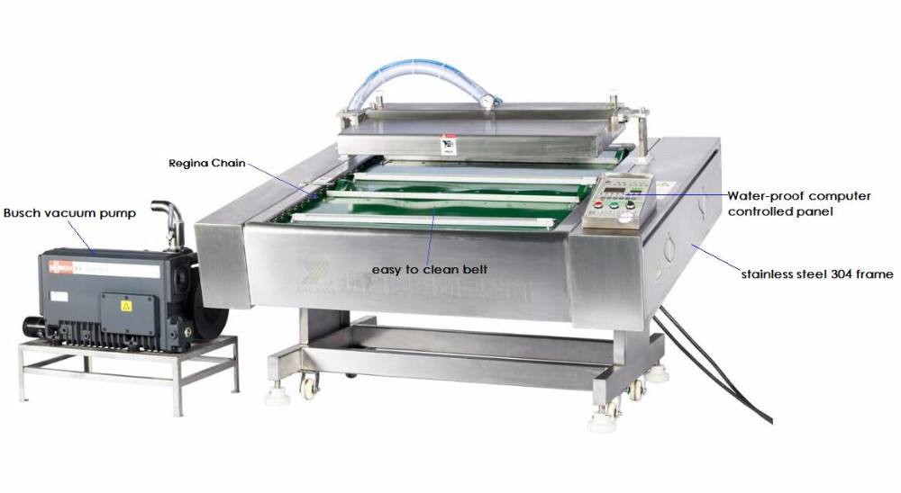 Fish Tuna Tilapia Vacuum Packing Machine Single Chamber Vacuum Sealer Preserved Food Plastic Automatic Bags,pouch CE ISO9001