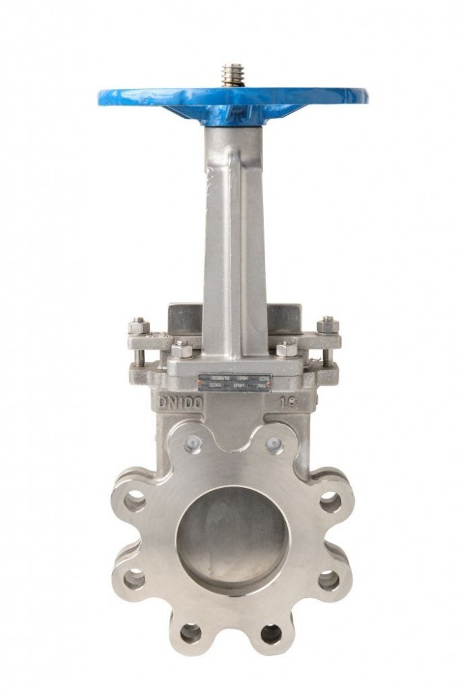 WCB body, stainless steel disc slurry  knife gate valve with hand wheel operation size  4\