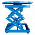 Electric stationary scissor electric motorized rotating stage platform circular lift table round platforms scissor lift