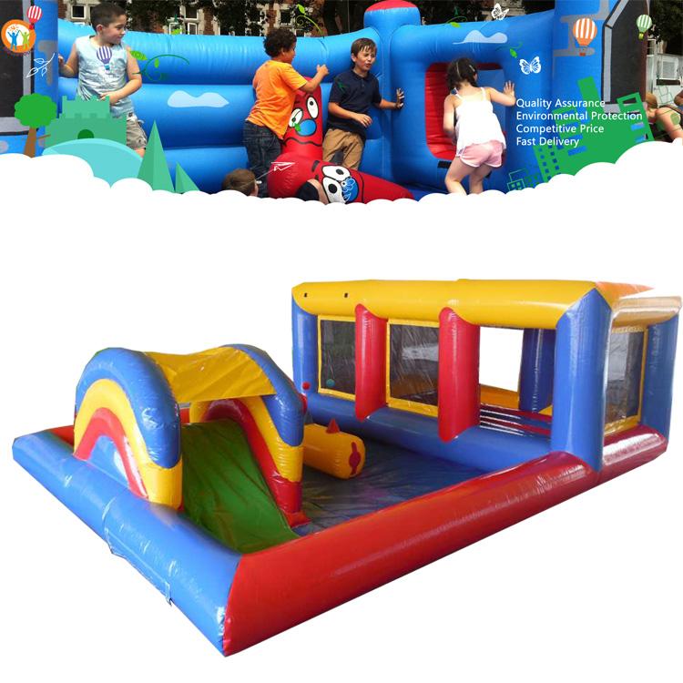 Kids Funny play with Bouncing Bed inflatable soft bounce house jumping castle park zone
