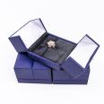 Gift For Necklace Leather Packaging Double Open Jewelry Box