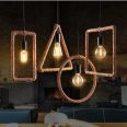 industrial creative art deco antique led ring pendant lamp