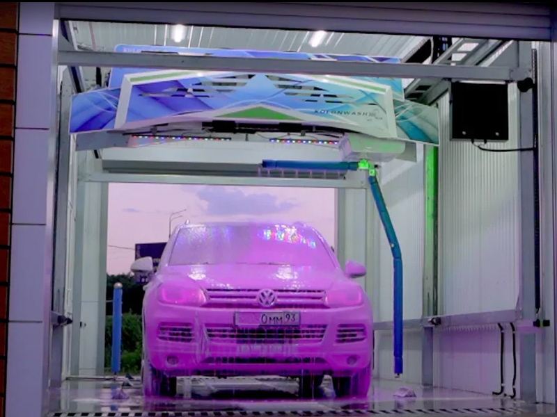 Self-service non-contact automatic car washing machine