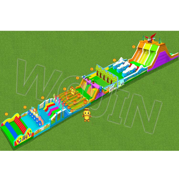 New design legos movie theme customized combo inflatable castle toys for adults and kids