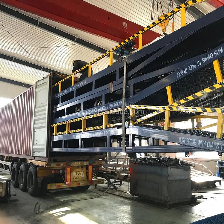 Hot Selling 8ton Factory Hydraulic Mobile Lift Ramp for Truck and Container Easy to Boarding and Discharging