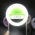 new design hot sell popular LED selfie camera accessories photographic lighting portable  phone clip ring light